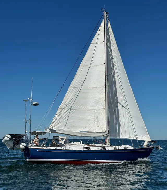 Half Moon under sail