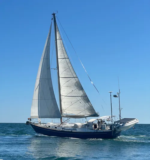 Half Moon under sail